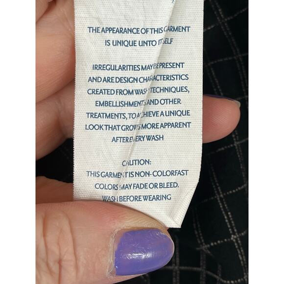 Seven7 Windowpane plaid pants in black/white, size 14, EUC - Picture 5 of 9